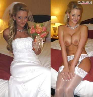 Big tits bridal nude in clothes on and off of sexy wife