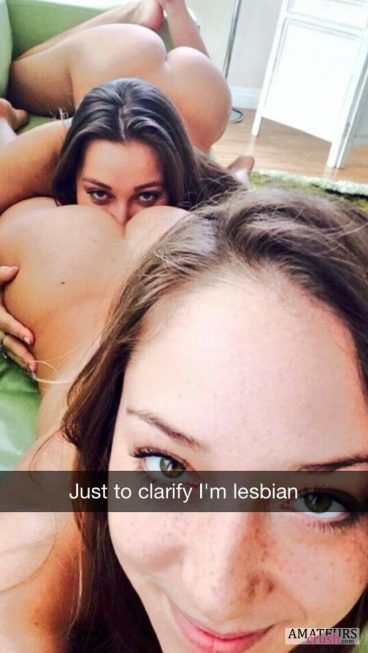 Just to clarify I'm lesbian in naughty snapchat
