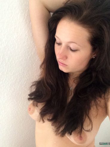 Hot naked German girl tits selfie Sandra 23 year old
