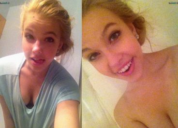 Sweet college amateur blonde MILF selfies