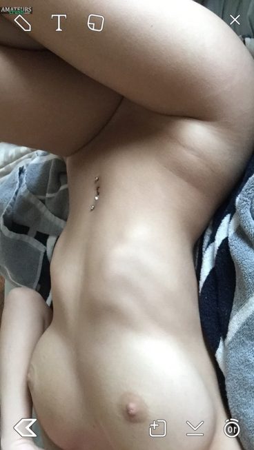 Nude big tits on bed selfshot Fractalacidfairy