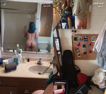 College girl naked ass from behind selfie EvieBaby