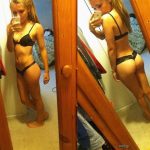 Tight teen booty sexy lingerie selfie exposed