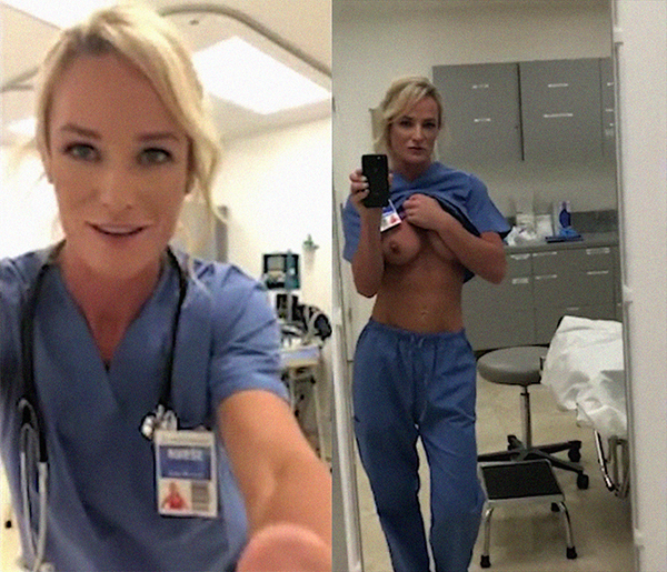 Real amateur MILF nurse porn video